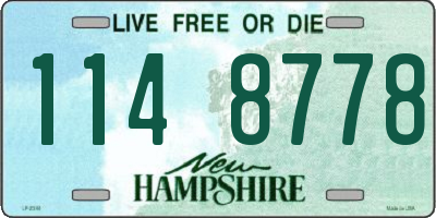 NH license plate 1148778