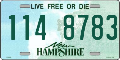 NH license plate 1148783