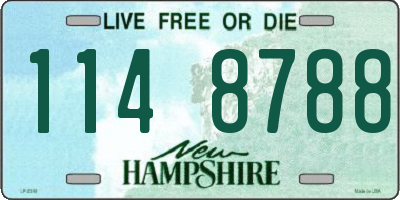 NH license plate 1148788