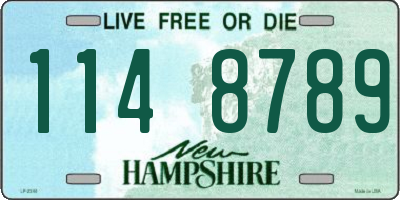 NH license plate 1148789