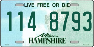 NH license plate 1148793