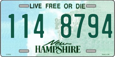 NH license plate 1148794