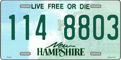 NH license plate 1148803