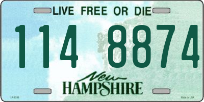 NH license plate 1148874