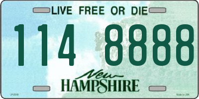 NH license plate 1148888