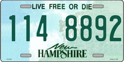 NH license plate 1148892