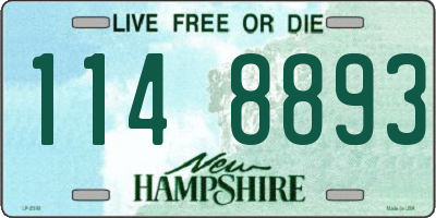 NH license plate 1148893