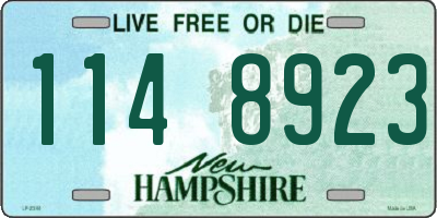 NH license plate 1148923