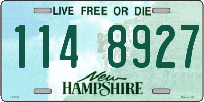 NH license plate 1148927