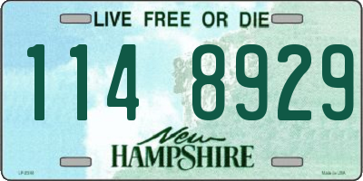 NH license plate 1148929