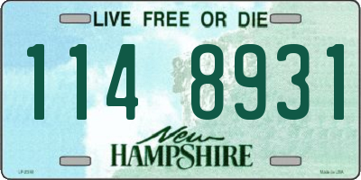 NH license plate 1148931
