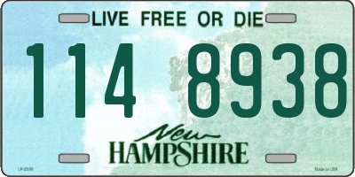 NH license plate 1148938