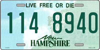 NH license plate 1148940