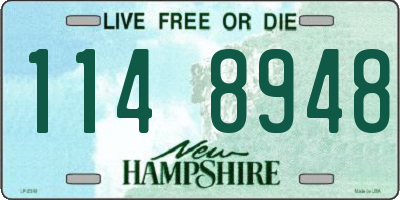 NH license plate 1148948