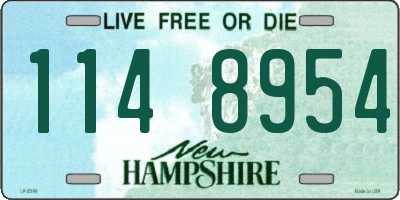 NH license plate 1148954