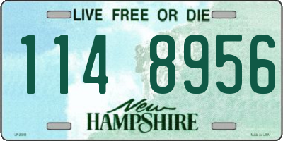 NH license plate 1148956