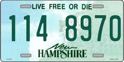 NH license plate 1148970