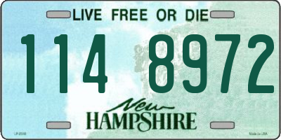 NH license plate 1148972