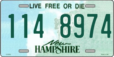 NH license plate 1148974