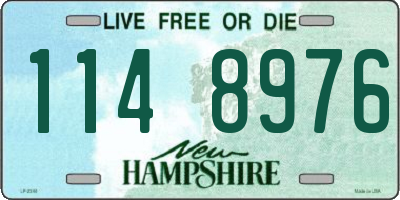 NH license plate 1148976