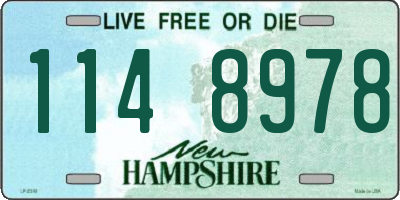 NH license plate 1148978