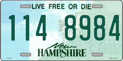 NH license plate 1148984