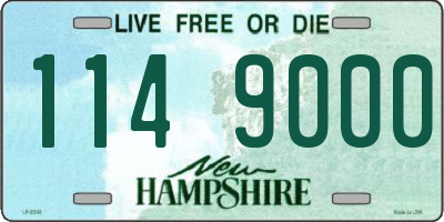 NH license plate 1149000