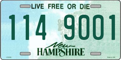 NH license plate 1149001