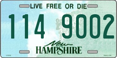 NH license plate 1149002