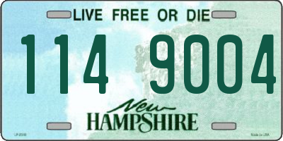 NH license plate 1149004