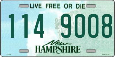 NH license plate 1149008