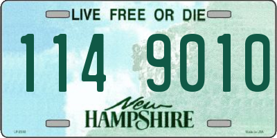 NH license plate 1149010