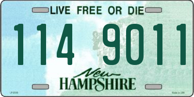 NH license plate 1149011