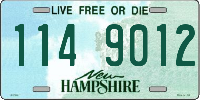 NH license plate 1149012