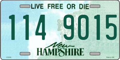 NH license plate 1149015