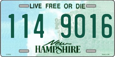 NH license plate 1149016