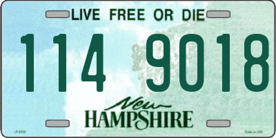 NH license plate 1149018