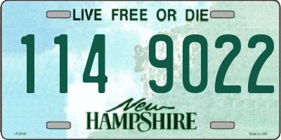 NH license plate 1149022