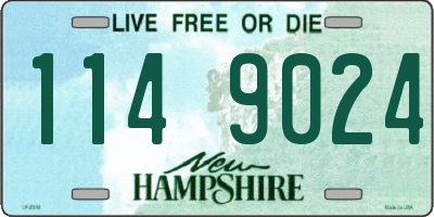 NH license plate 1149024
