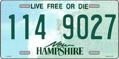 NH license plate 1149027
