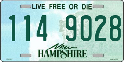 NH license plate 1149028