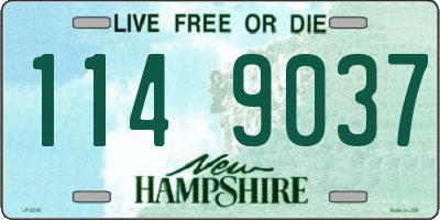 NH license plate 1149037