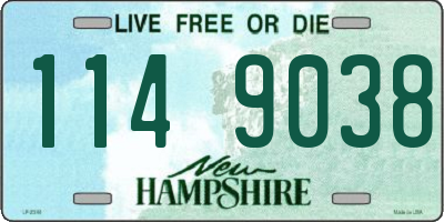 NH license plate 1149038
