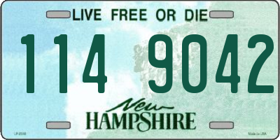 NH license plate 1149042