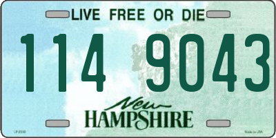 NH license plate 1149043