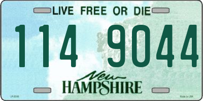 NH license plate 1149044