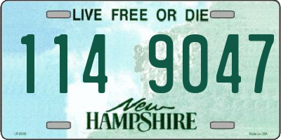 NH license plate 1149047