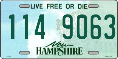 NH license plate 1149063