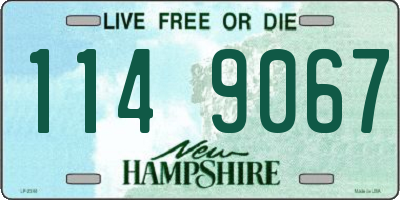 NH license plate 1149067