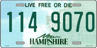 NH license plate 1149070